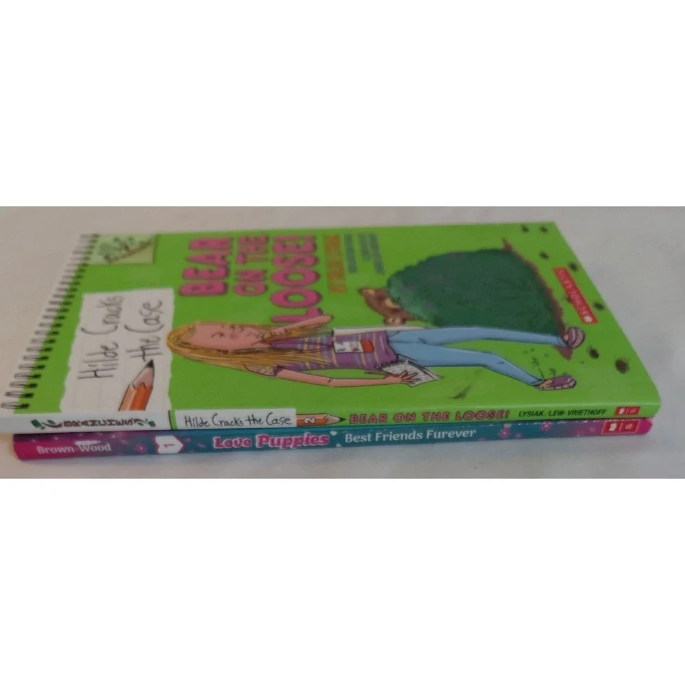 Scholastic Chapter Books Love Puppies Best Friends Furever & Bear On The Loose